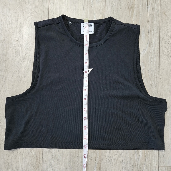 Gymshark Cropped Training Tank, XS, Black - Picture 3 of 6